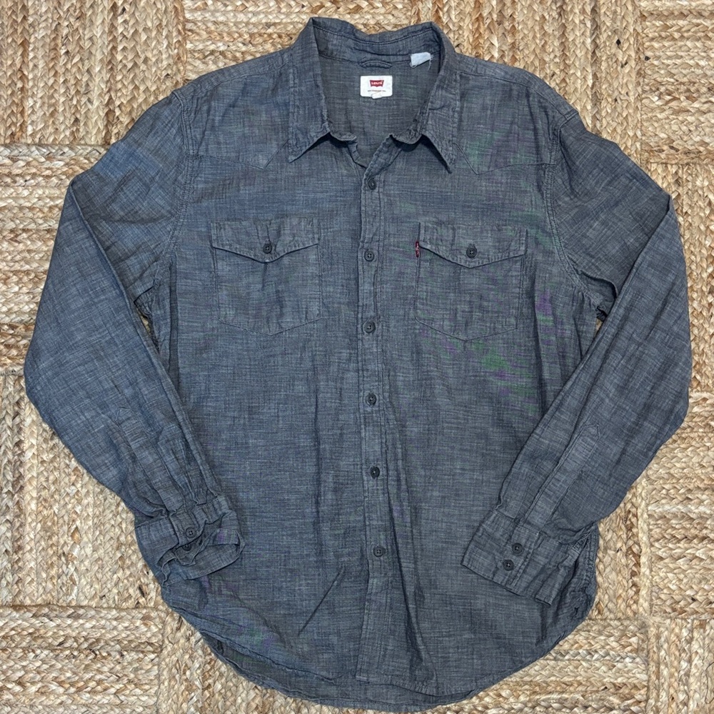Levi's Charcoal Western Chambray Shirt